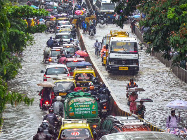 ​Traffic jam after heavy rains