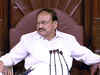 Rajya Sabha members congratulate Venkaiah Naidu on completion of all questions during Question Hour