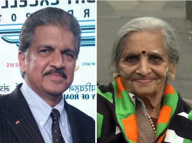 Anand Mahindra (L) wants Charulata Patel​ (R), the 'match-winning lady', to be present at the World Cup semi-finals and finals. ​