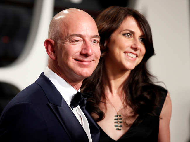 ​Jeff Bezos, left, will retain a 12 percent stake and remain the world's richest man.​