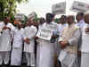 Congress leaders protest in Parliament over Karnataka, Goa crisis