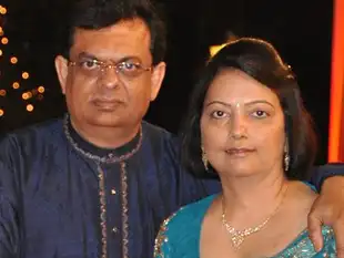 Narendra Gajria (L) said he never imagined having a joint account with his wife Heena (R) in the UAE would cause so much inconvenience. 