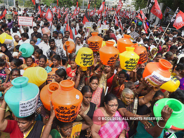 ​9. Chennai water crisis