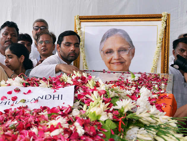 Sheila Dikshit Funeral LIVE News: 2 days of State mourning in Delhi for Sheila Dikshit's demise