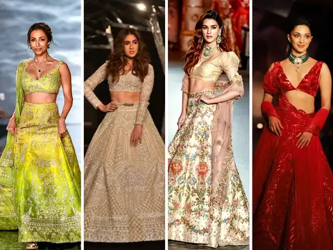 Glamorous In Green - Sara Ali Khan, Kiara Advani, Kriti Sanon: Bollywood  Glitters At India Couture Week