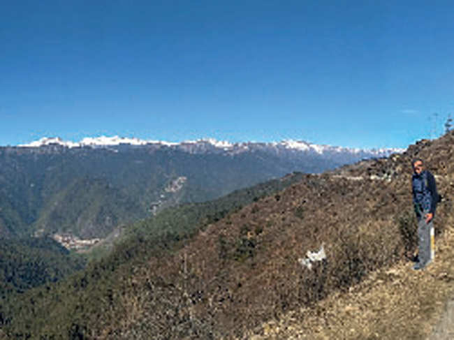 ​The pristine hilly ranges of Bhutan​.