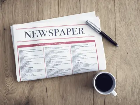 ​Notice in newspaper