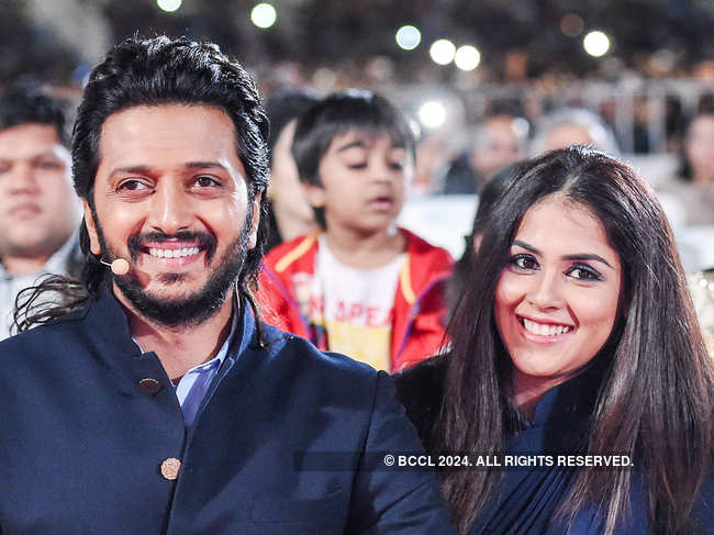 After seeing the 'distressing and disturbing visuals', Riteish (L) and Genelia Deshmukh (R) made their contribution.