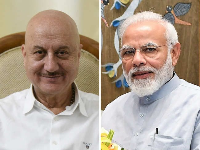 PM Modi congratulated Anupam Kher on the launch of his new book.
