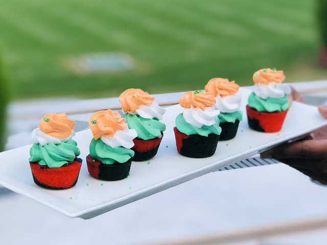 ​Tricolour Cupcakes