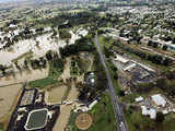 Floodwaters near the town of Tumut