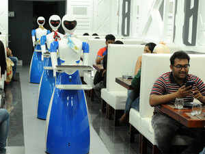 Image result for robot restaurant springs up in Indiranagar