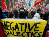 Students protest against government