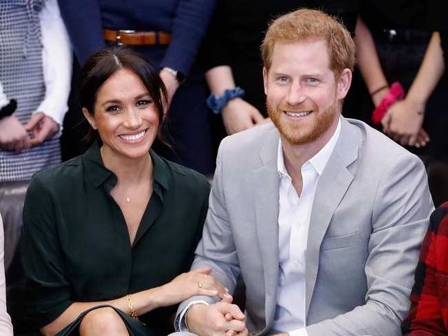 Meghan Markle and Prince Harry's official visit to the Joff Youth Centre on October 3, 2018 in Peacehaven (Sussex), United Kingdom.