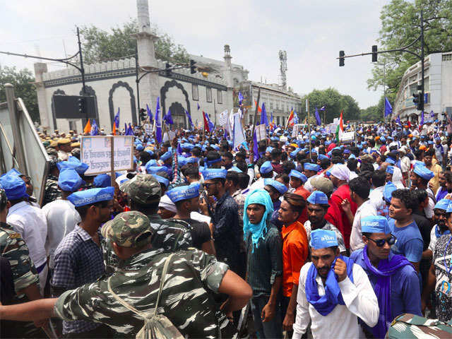 ​Members of Bhim Army during a rally