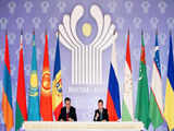 Joint news conference during the Commonwealth of Independent States 