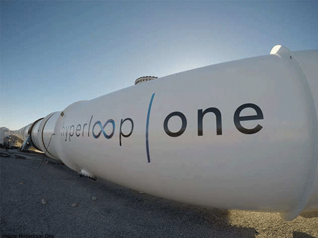 Branson's Hyperloop One journey