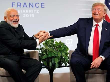 Narendra Modi: Watch: When Modi, Trump shared a funny moment over 'English'  at G7 Summit - The Economic Times Video | ET Now