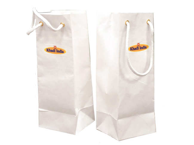 The cost of each such standard-size handmade paper bag has come down to Rs 12.10 after the plastic mix from Rs 15.50.​