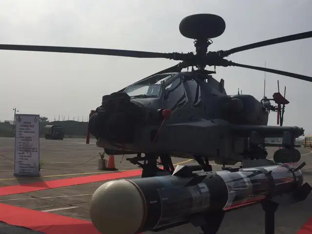 Apache Attack Helicopters Eight Us Made Apache Attack Helicopters Inducted Into Iaf