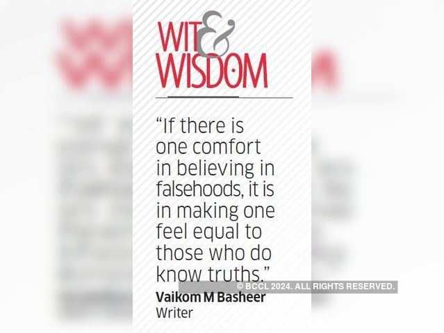Quote by Vaikom M Basheer