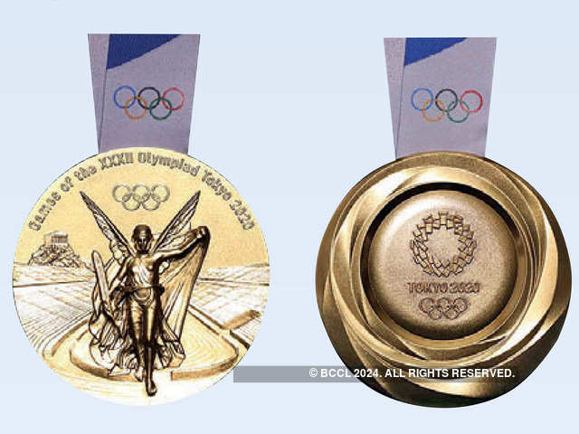 Medals made from mobile phones