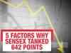 Sensex cracks 642 pts; key factors behind market's pain