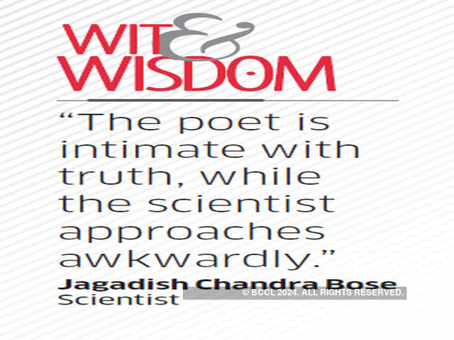 Quote by Jagadish Chandra Bose