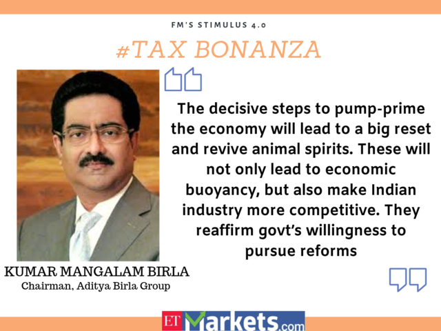 Tax reduction will lead to big reset and revive animal spirits: Kumar Mangalam Birla