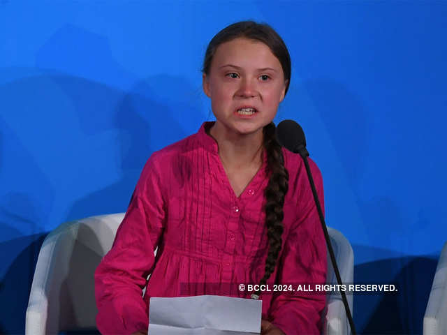 Angry Greta at the UN climate summit