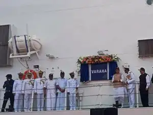 ICGS 'Varaha' commissioned by Rajnath Singh
