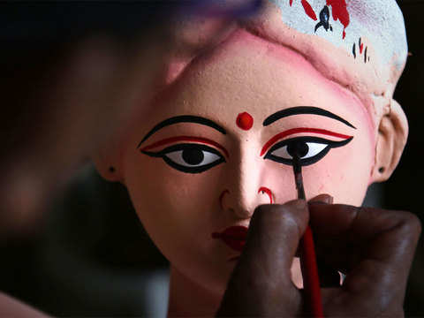 subho mahalaya | Beautiful art paintings, Goddess artwork, Durga painting