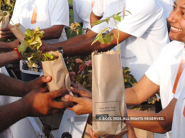 Volunteers plant saplings in Biodiversity Park