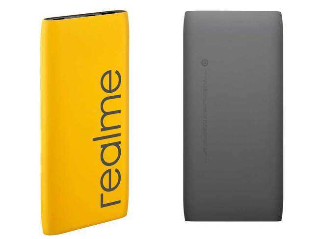 The Realme power bank offers 18W two-way fast charging via USB Type-C.​