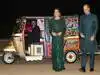 William and Catherine arrive by Tuk Tuk