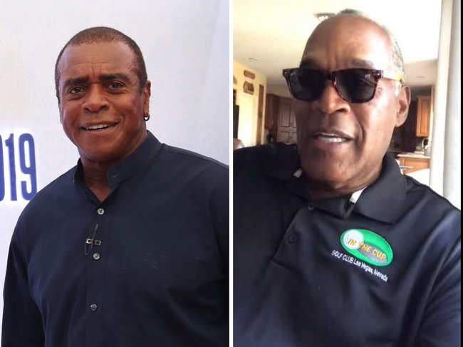 ​OJ Simpson (R) was Ahmad ​Rashad’s teammate at the Buffalo Bills in the ’70s and the best man at his second wedding. ​