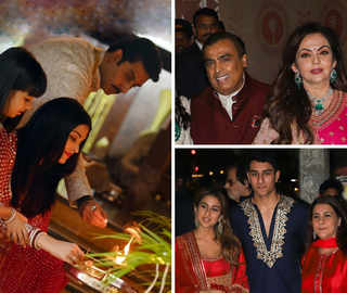 Big B's Big Bash: Ambanis, Pataudis Set Family Goals