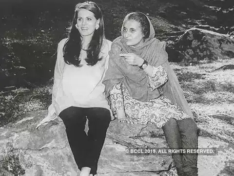 With Sonia Gandhi