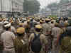 Delhi Police stage protest demanding action against lawyers who attacked them