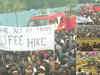 Massive protest by JNU Students over fee hike