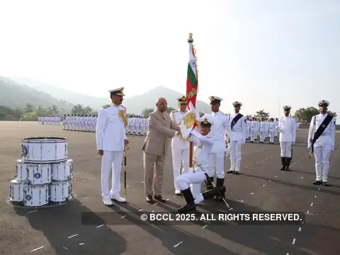 Awarding the President’s Colour Awarding the President’s Colour