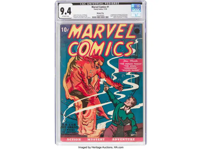 Heritage says the comic book was first purchased at a newsstand by a Uniontown, Pennsylvania, mail carrier who made a practice of buying the first issue of comic books and magazines.
