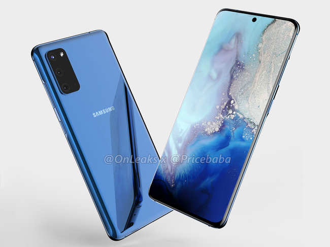 The ​top pane of Samsung Galaxy S11e houses a noise-cancelling mic above the punch-hole camera. ​