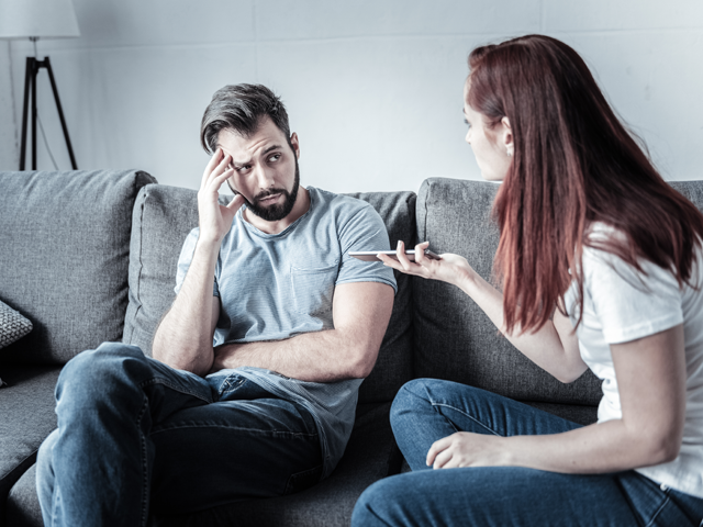 ​Don’t fight or blame the spouse