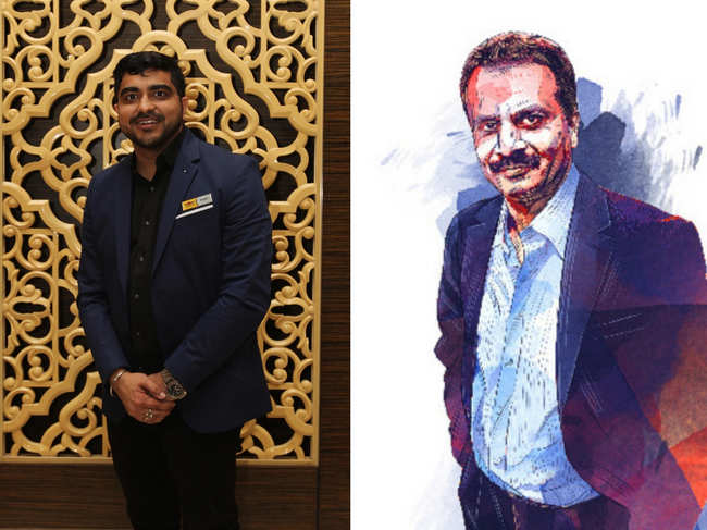 "I think even my start-up idea came in a coffee shop, so I owe it to him", says 'Wow! Momo' founder Sagar Daryani (left) about CCD founder VG Siddhartha (right).