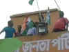 West Bengal: After win in by-polls, TMC workers ‘capture’ 4 BJP offices and paint them green
