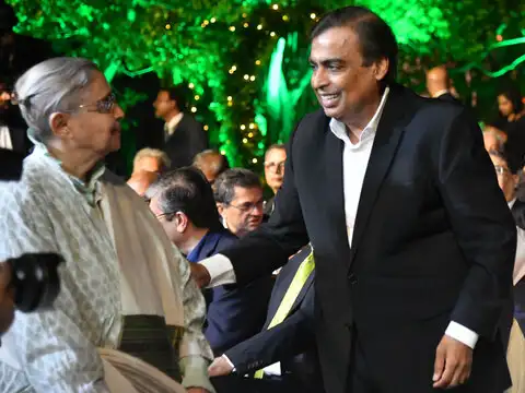 Times Group chairman with Mukesh Ambani