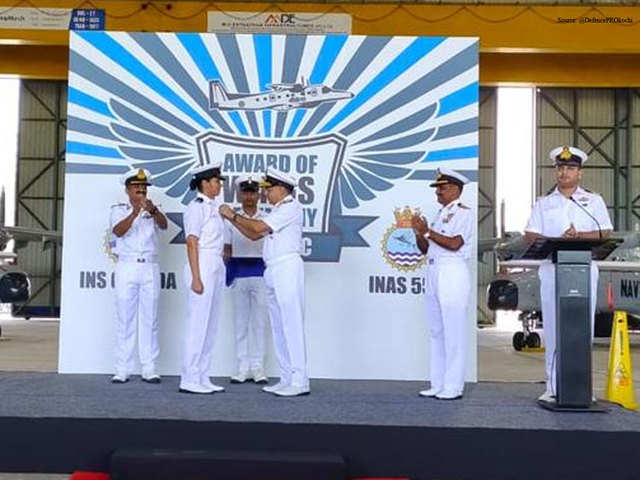 Lieutenant Shivangi joins naval operations