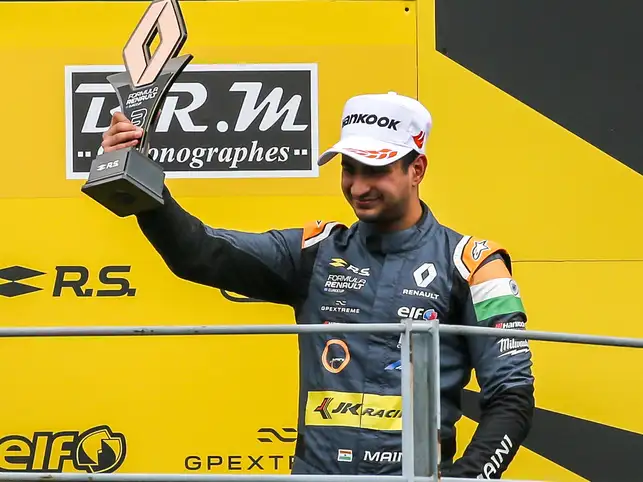 Indian racer Kush Maini idolises F1 champions Ayrton Senna and Kimi Raikkonen. (In pic: Kush Maini)