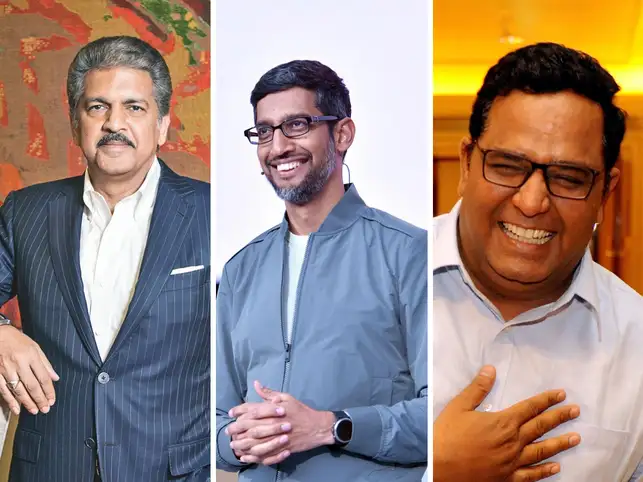 Sundar Pichai's promotion left his followers in India thrilled, including Anand Mahindra and Vijay Shekhar Sharma.